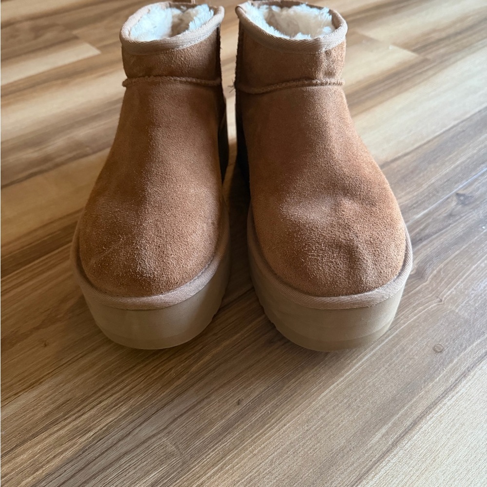 Ugg Chestnut Brown Platform Boots - image 6